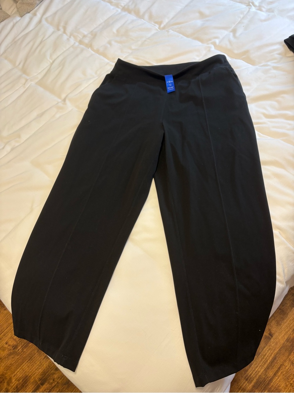 Kit and Ace Women's Black Pull-On Wide Leg Pants